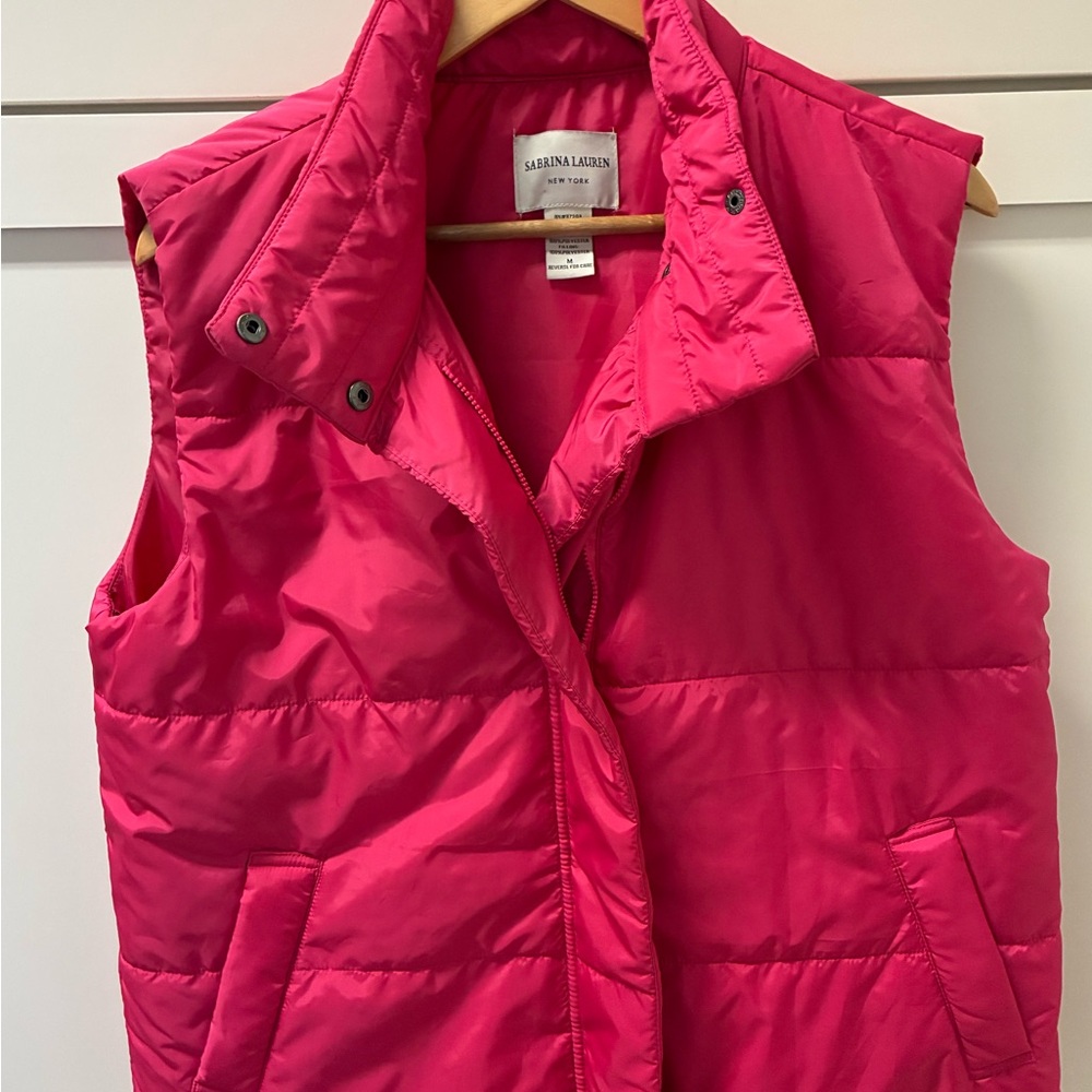Marina Alexia Women's Fuchsia Puffer Vest
